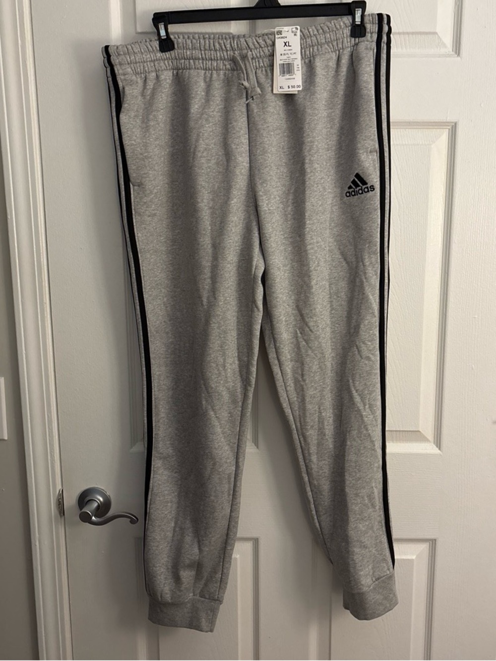 Brand new with tags men’s XL gray Adidas joggers